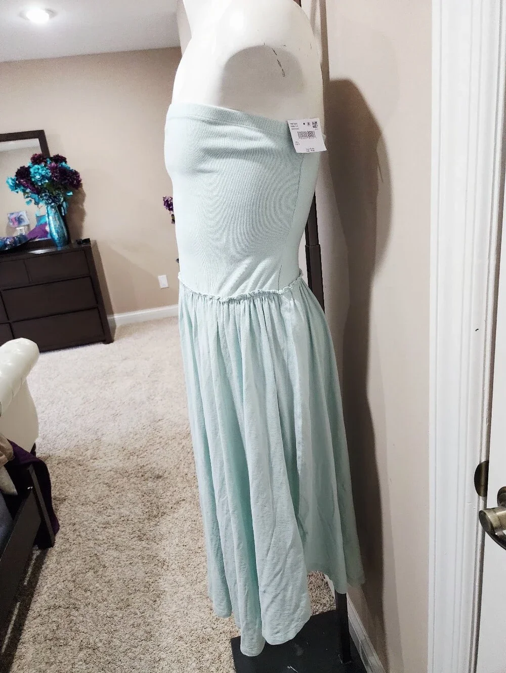 NWT American Eagle Outfitters Sunchaser Strapless Midi Dress Size Large